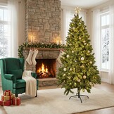 Kunstkerstboom - 240 cm - spar groen - stalen poot