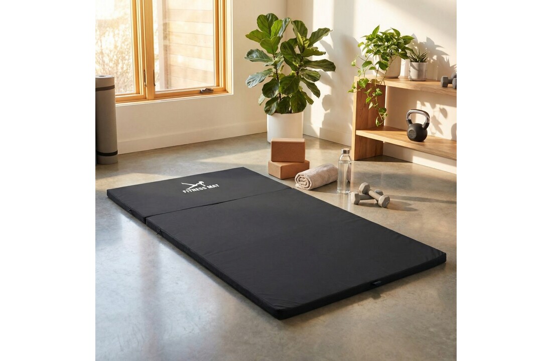 Fitness matras opvouwbaar 80x200x5 waterdicht