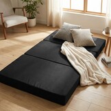 Logeermatras - camping matras - reismatras - opvouwbaar matras - 80 x 200 x 10 - zwart