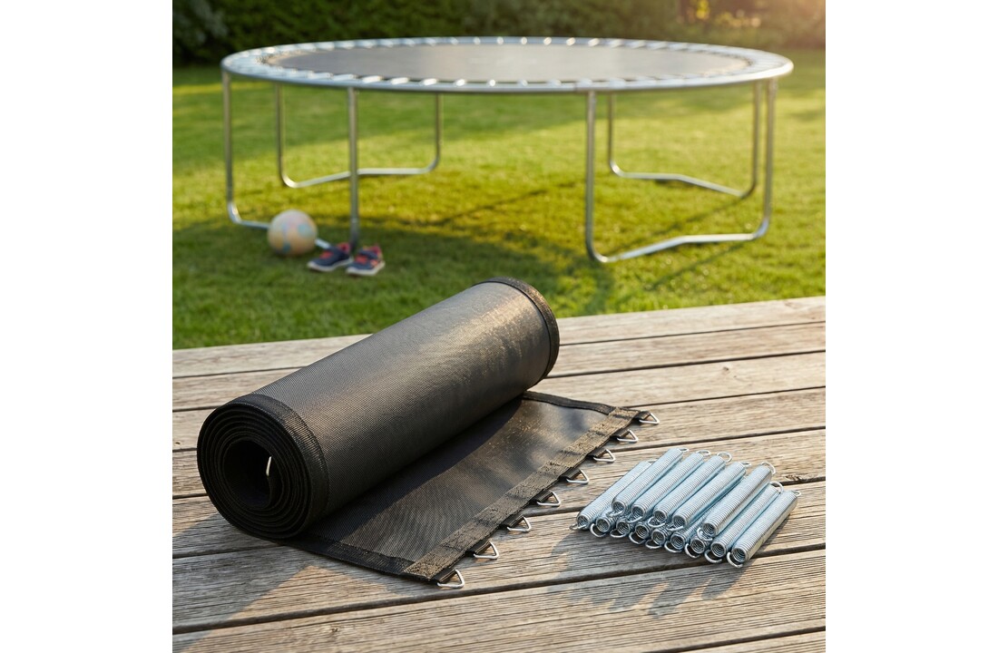 Trampoline springmat & veren set - 88 veren - 14 Ft - 426 cm tot 436 cm diameter