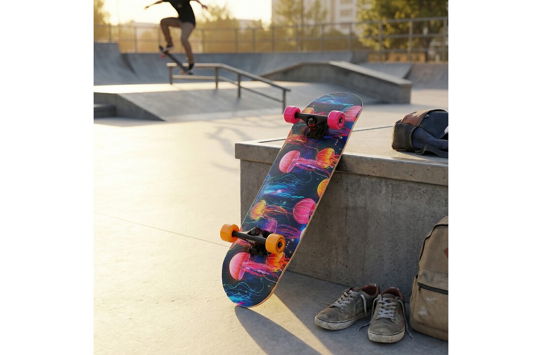 Skateboard - compleet - kwallen design - 78 cm - 7.87 inch