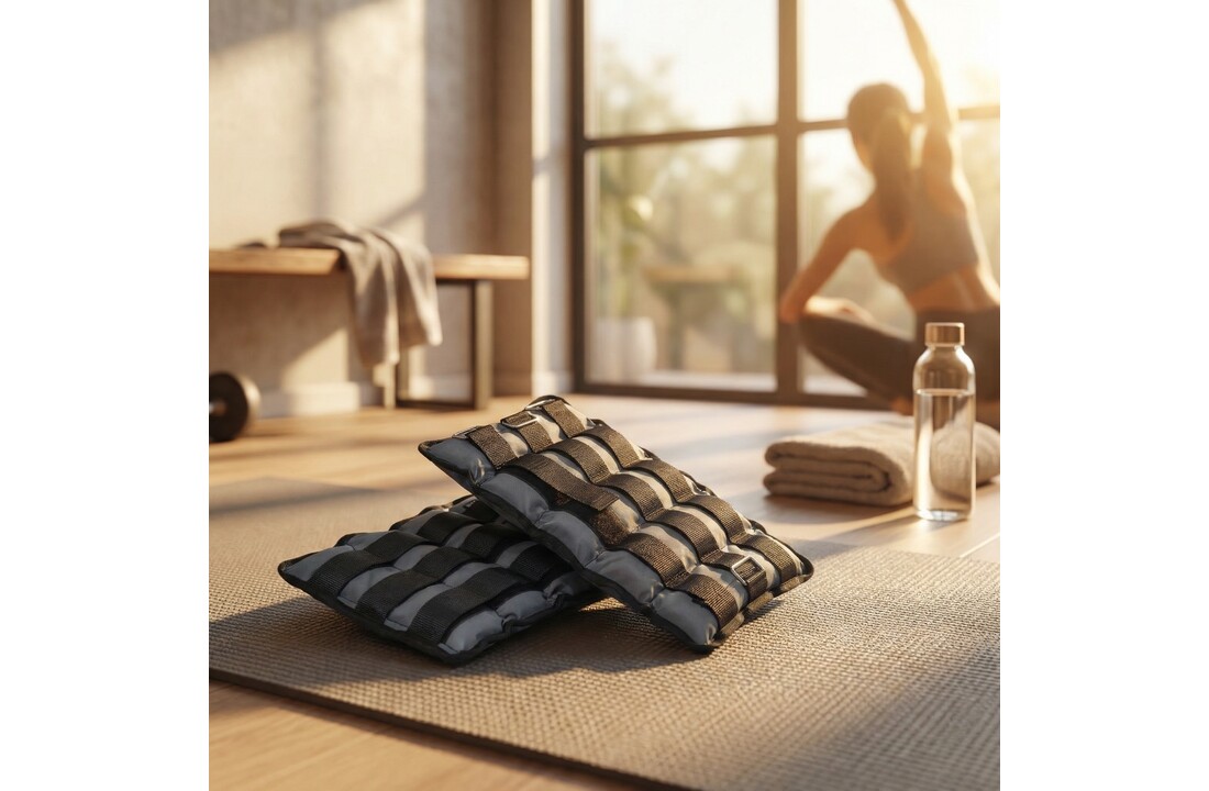 Gewichtsmanchetten - 8 kg (2 x 4 kg) - grijs