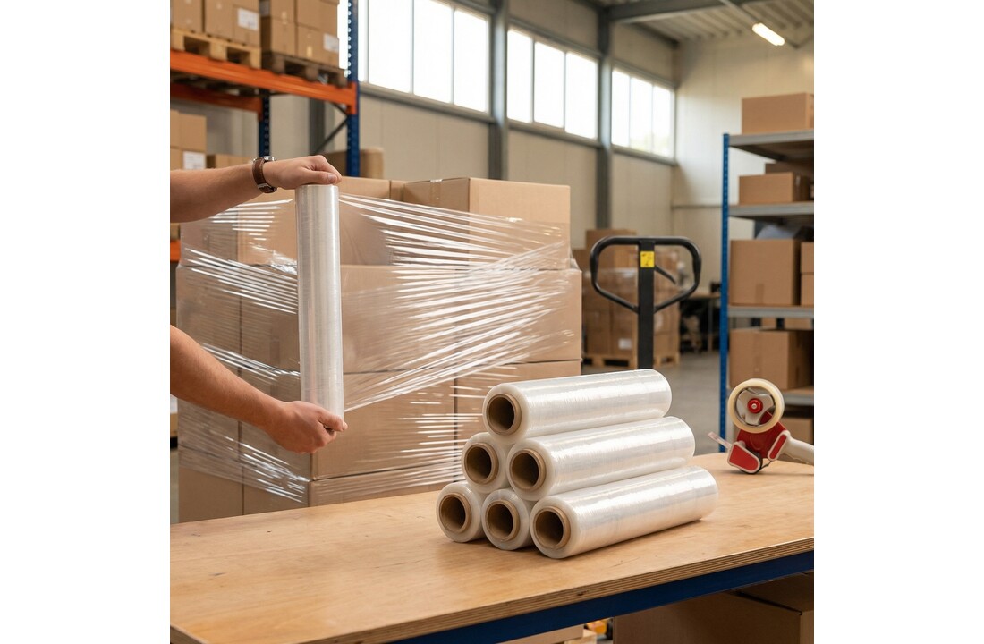 Handrollen rekwikkelfolie - transparant - 20 micron x 500mm x 300m