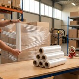 Handrollen rekwikkelfolie - transparant - 20 micron x 500mm x 300m