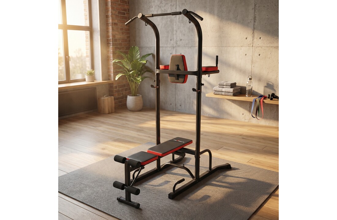 Halterbank sportbank  met pull up bar- multifunctioneel - volledig verstelbaar