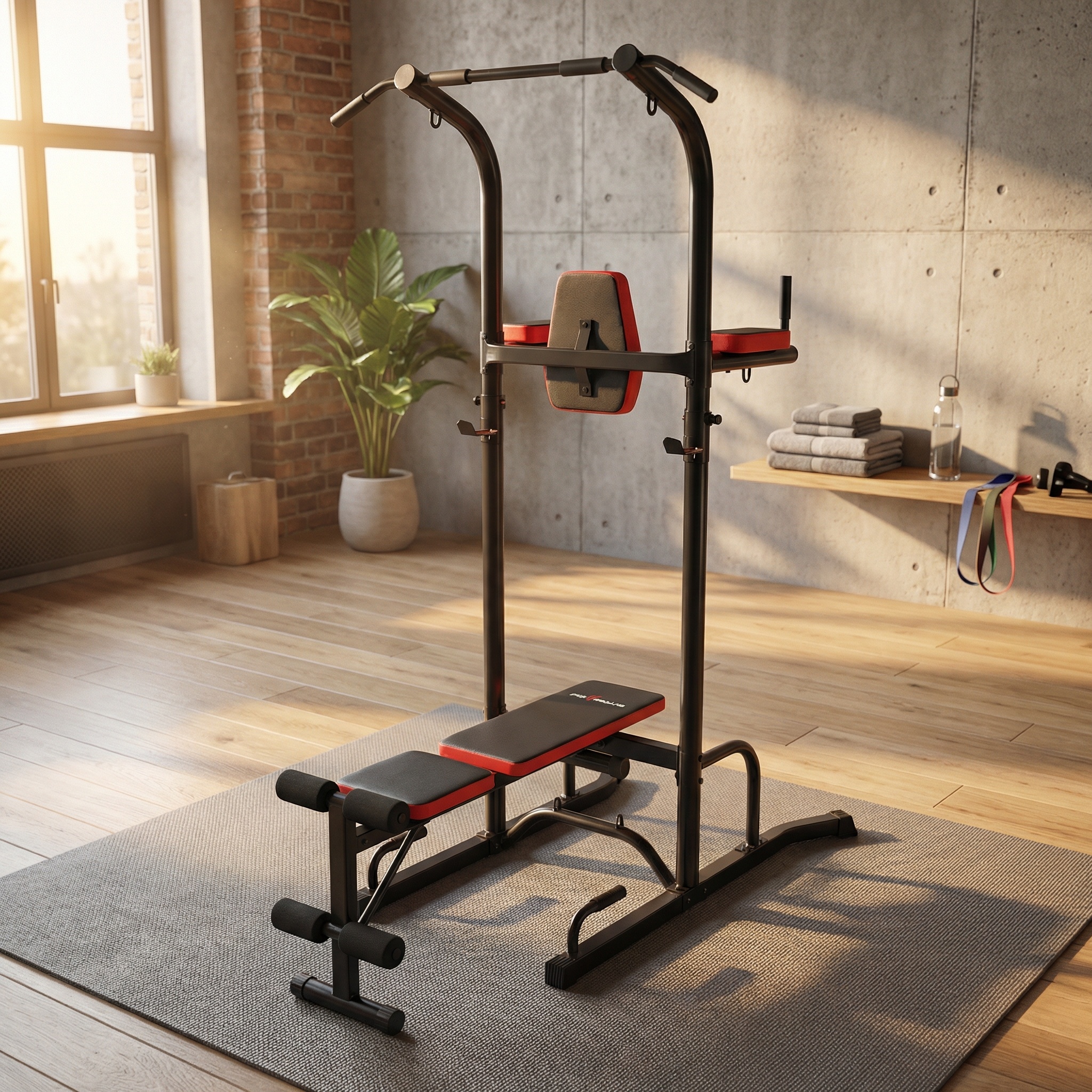 Halterbank sportbank  met pull up bar- multifunctioneel - volledig verstelbaar