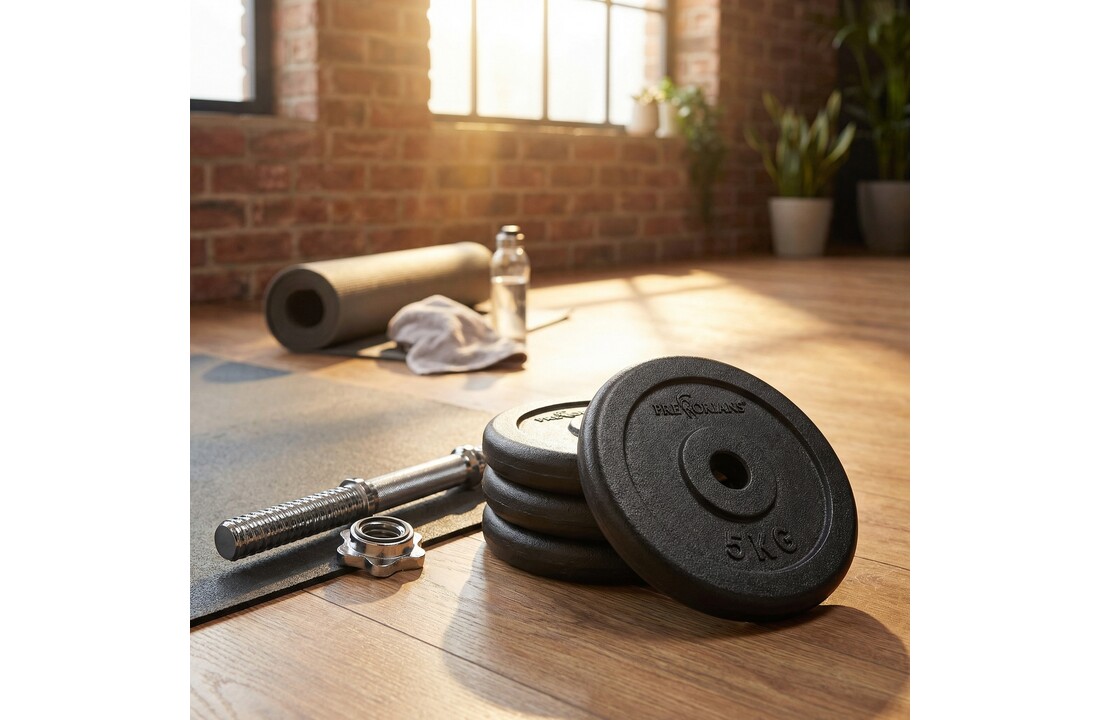 Halterschijf gewichten set GIETIJZER 20 kg - 26 mm diameter - 4x 5 kg