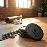 Halterschijf gewichten set GIETIJZER 20 kg - 26 mm diameter - 4x 5 kg