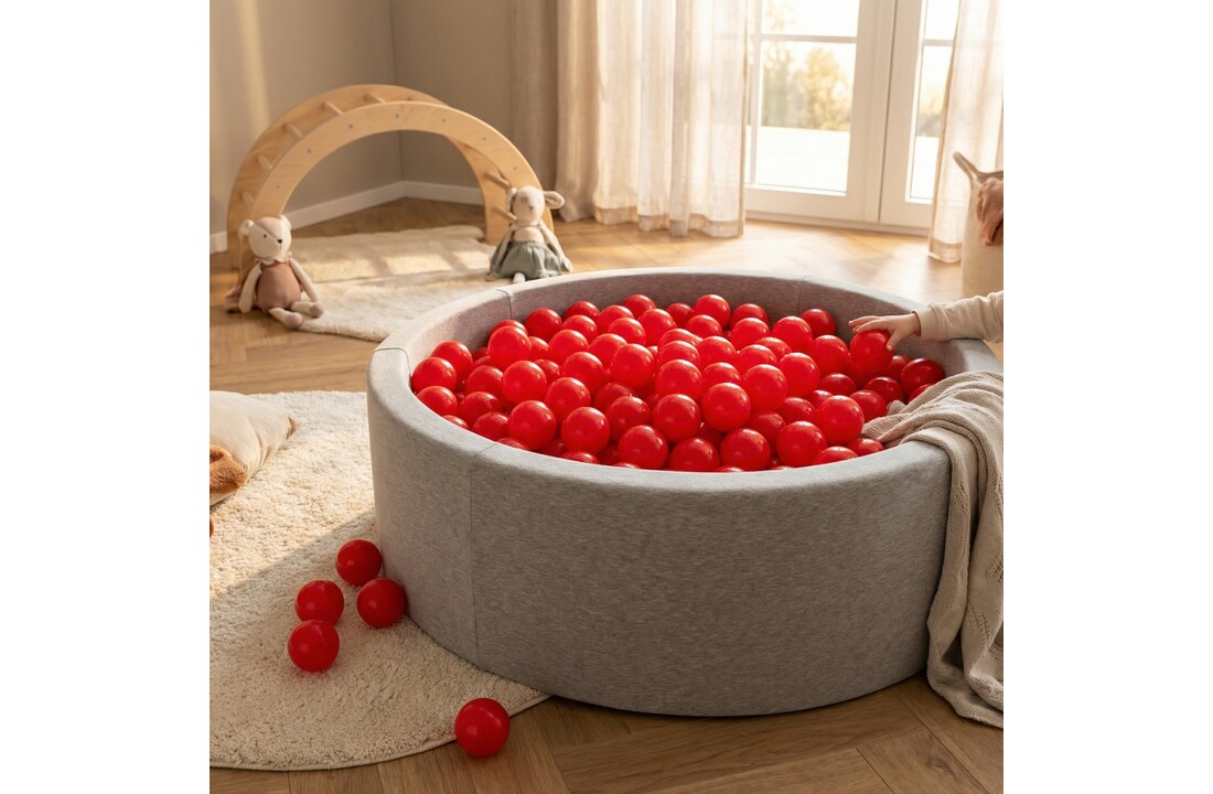 Ballenbak ballen rood (70mm) 1000 stuks