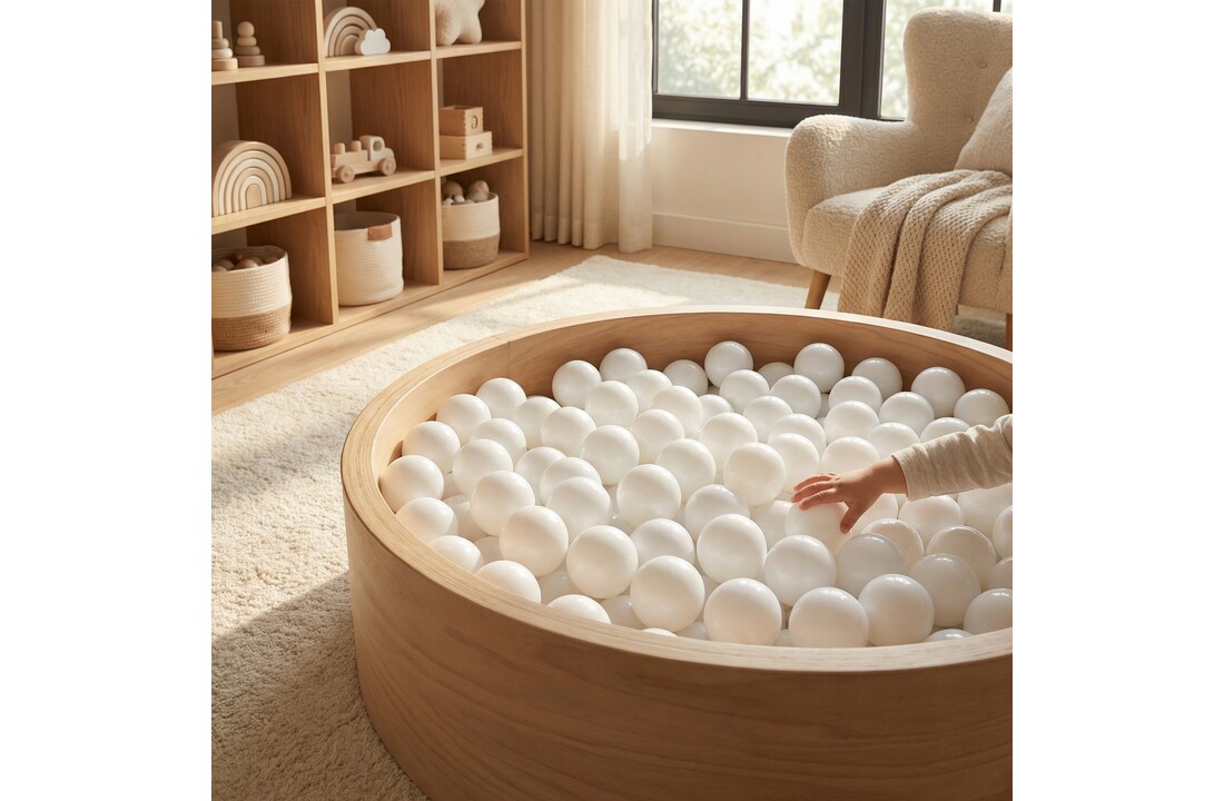 Ballenbak ballen wit (70mm) 1000 stuks