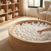 Ballenbak ballen wit (70mm) 1000 stuks