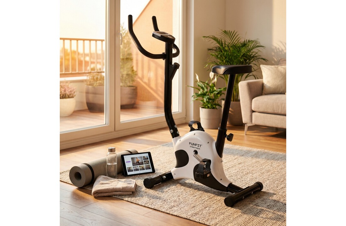 Hometrainer met trainingscomputer - mechanisch - tot 120 kg