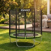 Trampoline met net - Ø 140 cm - tot 25 kg - groen