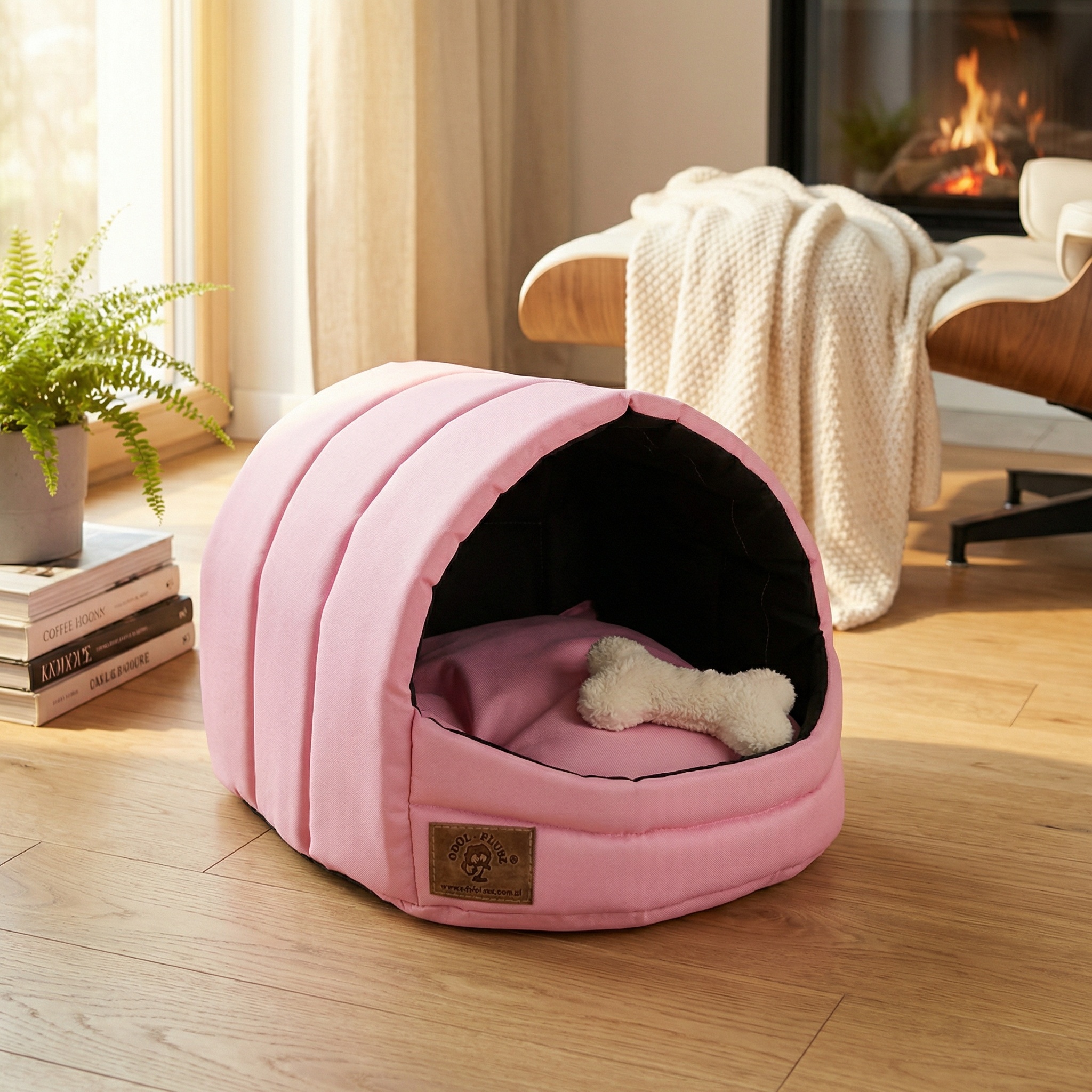 Hondenmand XS - kleine hond - box - hondemand - 39 x 40 x 34 cm - roze - hondenbed - hondebed