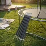 Trampoline palen set - 6 palen - voor trampolines van 244 cm