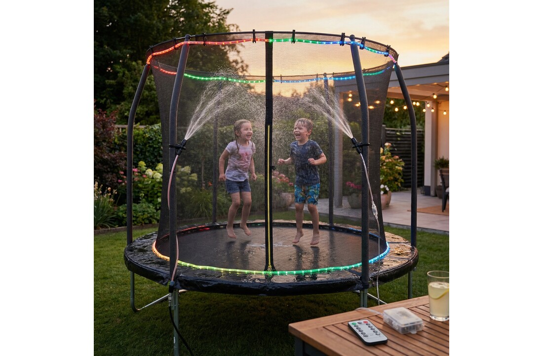 Trampoline sproeier - verlichting - net bevestiging - Ø183cm