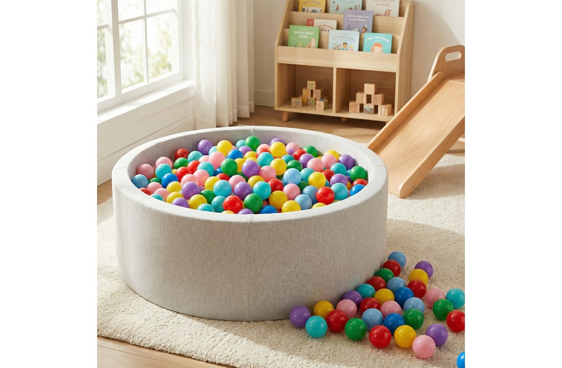 Ballenbak ballen 500 stuks 7cm, rood, groen, paars, roze, geel, blauw