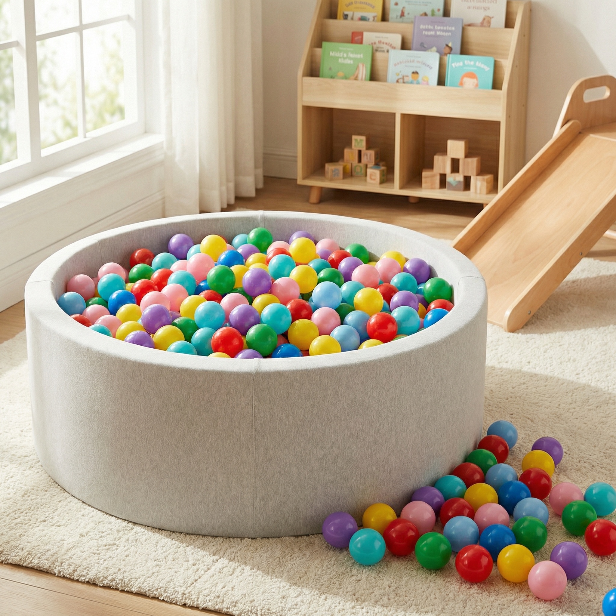 Ballenbak ballen 500 stuks 7cm, rood, groen, paars, roze, geel, blauw