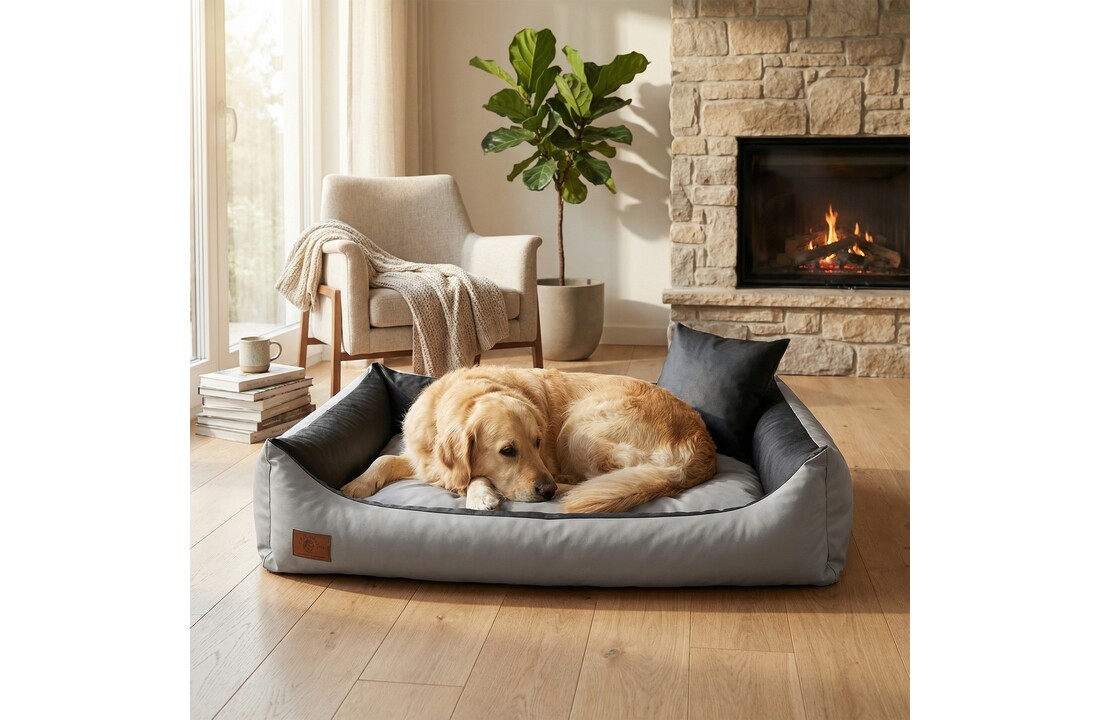 XXL Hondenbed van kunstleer - hondenkussen hondensofa kattenbed hondenkorf - waterdicht