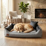 XXL Hondenbed van kunstleer - hondenkussen hondensofa kattenbed hondenkorf - waterdicht