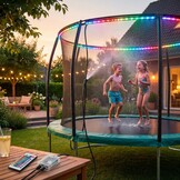 Trampoline sproeier - verlichting - net bevestiging - Ø244cm
