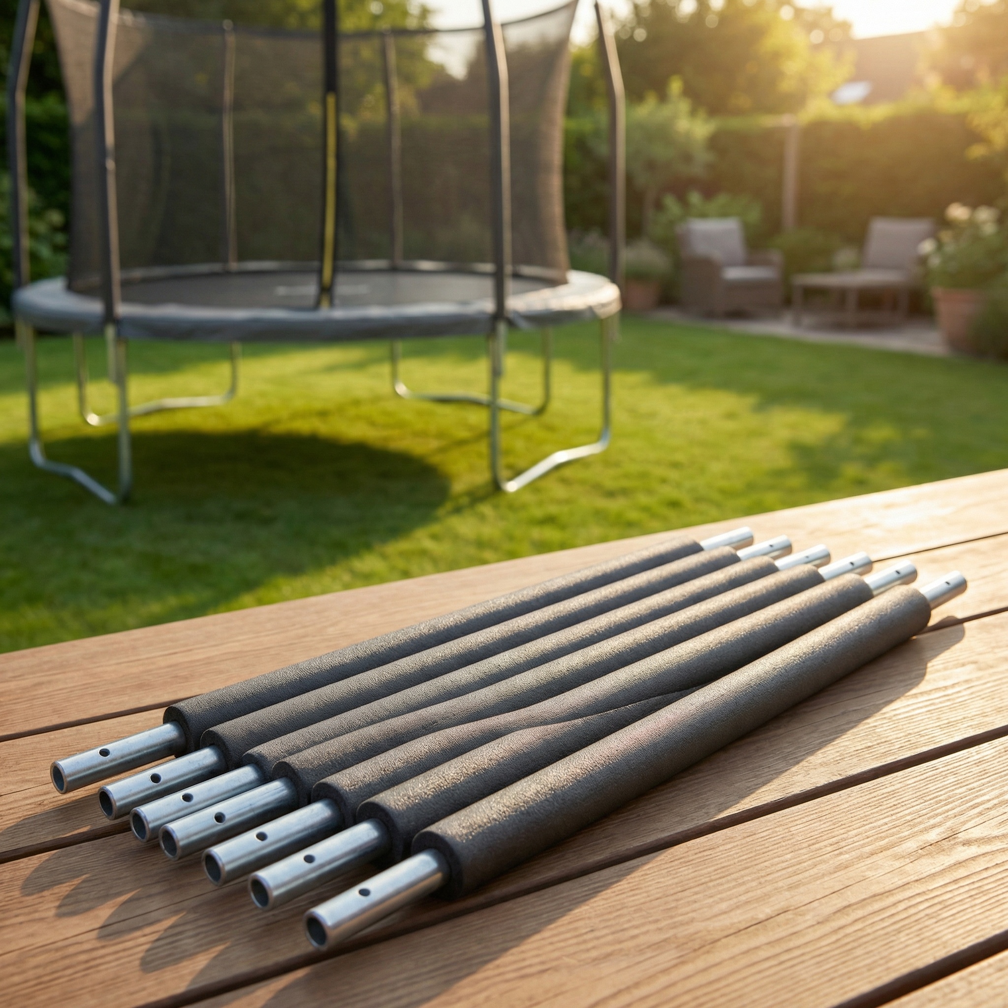 Trampoline palen set - 6 palen - voor trampolines van 305 cm