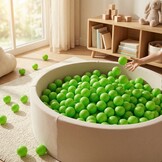 Ballenbak ballen groen (70mm) 300 stuks