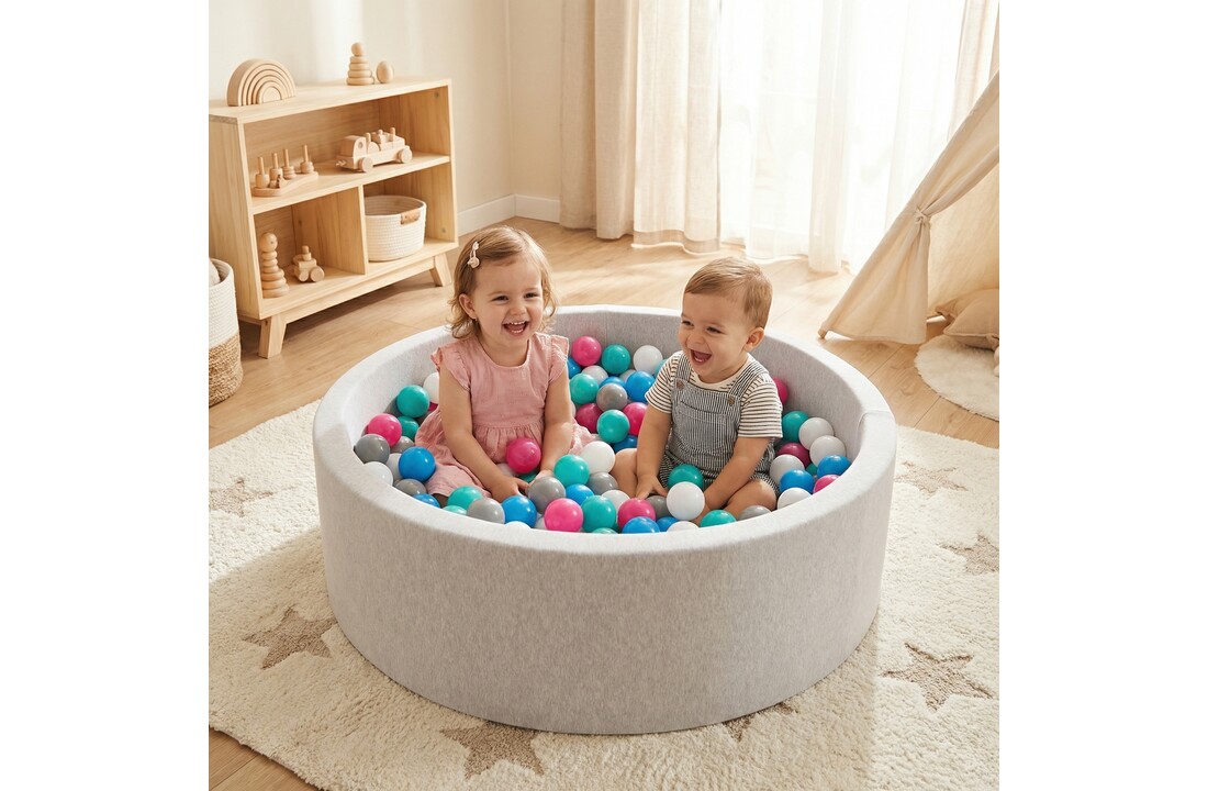 Ballenbak, stevige ballenbad van 90 bij 30 cm, incl 300 ballen