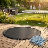 Trampoline springmat & veren set - 54 veren - 10 Ft - 304 cm tot 312 cm diameter