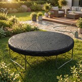 Afdekhoes trampoline - regenhoes - zwart - Ø 305 cm