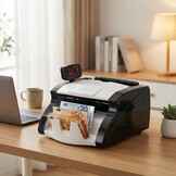 Geldtelmachine - tot 200 biljetten - 28x24,5x18,8cm - zwart wit