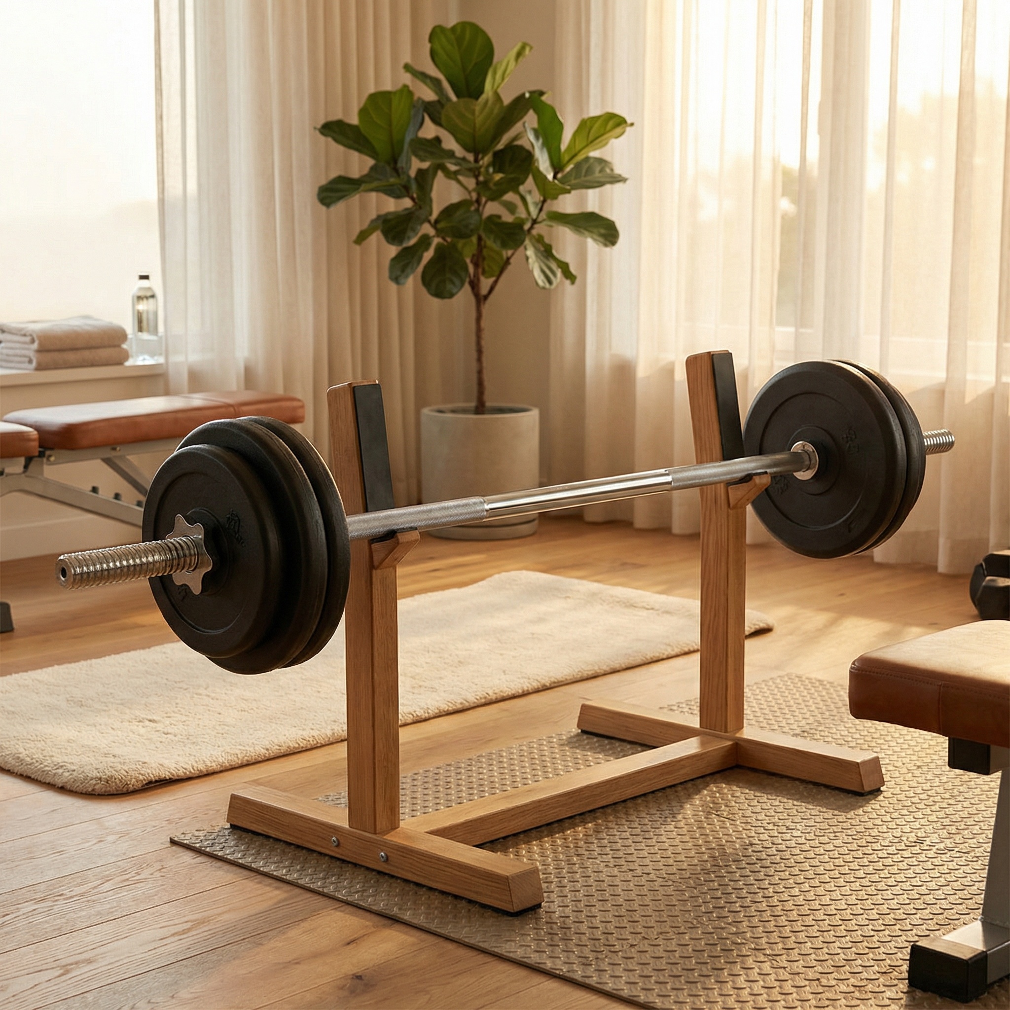 Halterstang recht 180 cm – met schroefklemmen - tot 150 kg