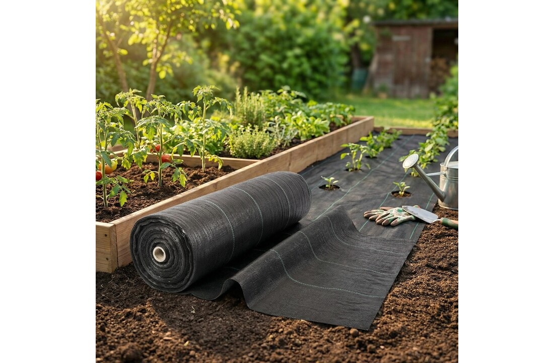 Anti worteldoek - 160 cm breed - 100 meter lang - water doorlatend