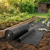 Anti worteldoek - 160 cm breed - 100 meter lang - water doorlatend