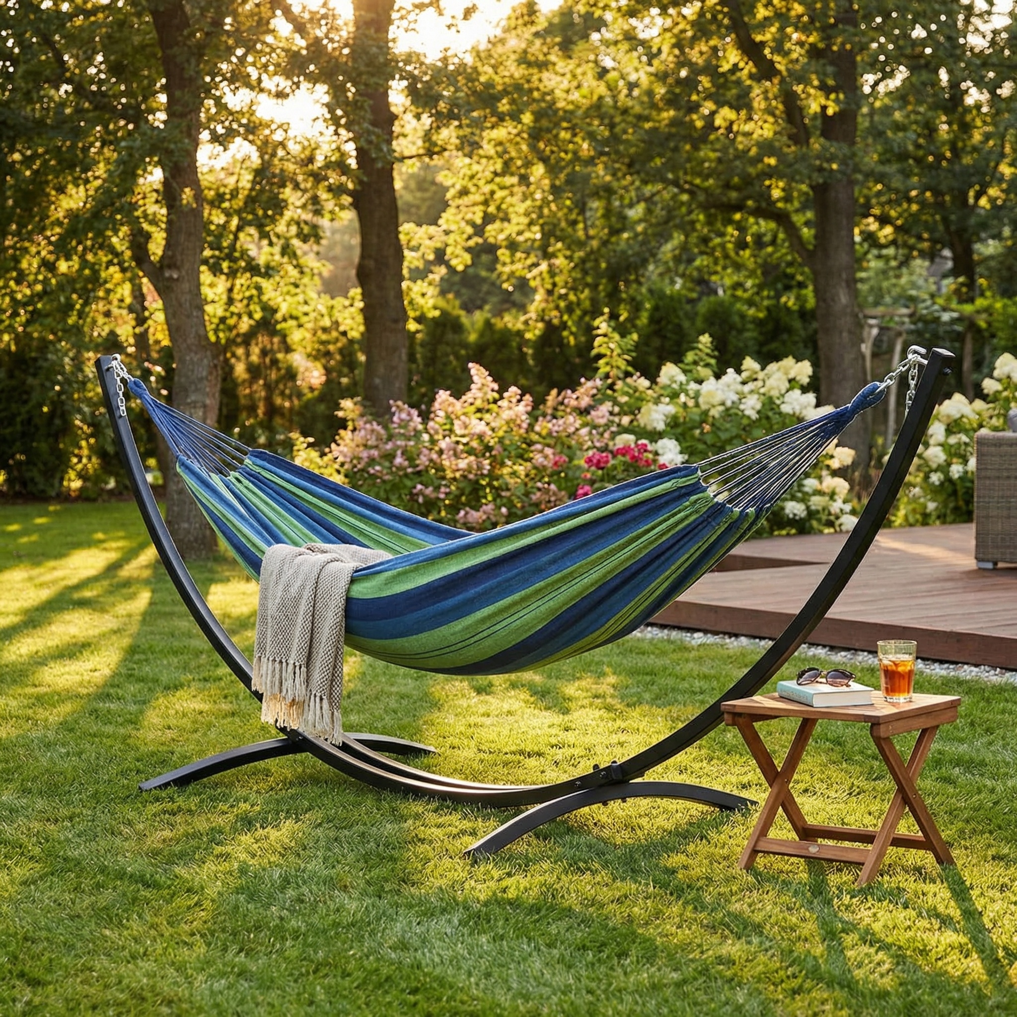 Hangmat standaard universeel - metaal - 300  cm - hangmat frame