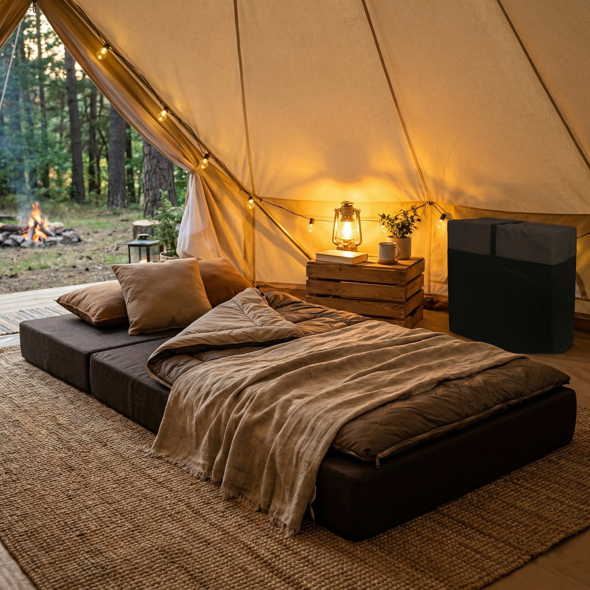 Opvouwbaar matras - 195x65x10 cm - campingmatras