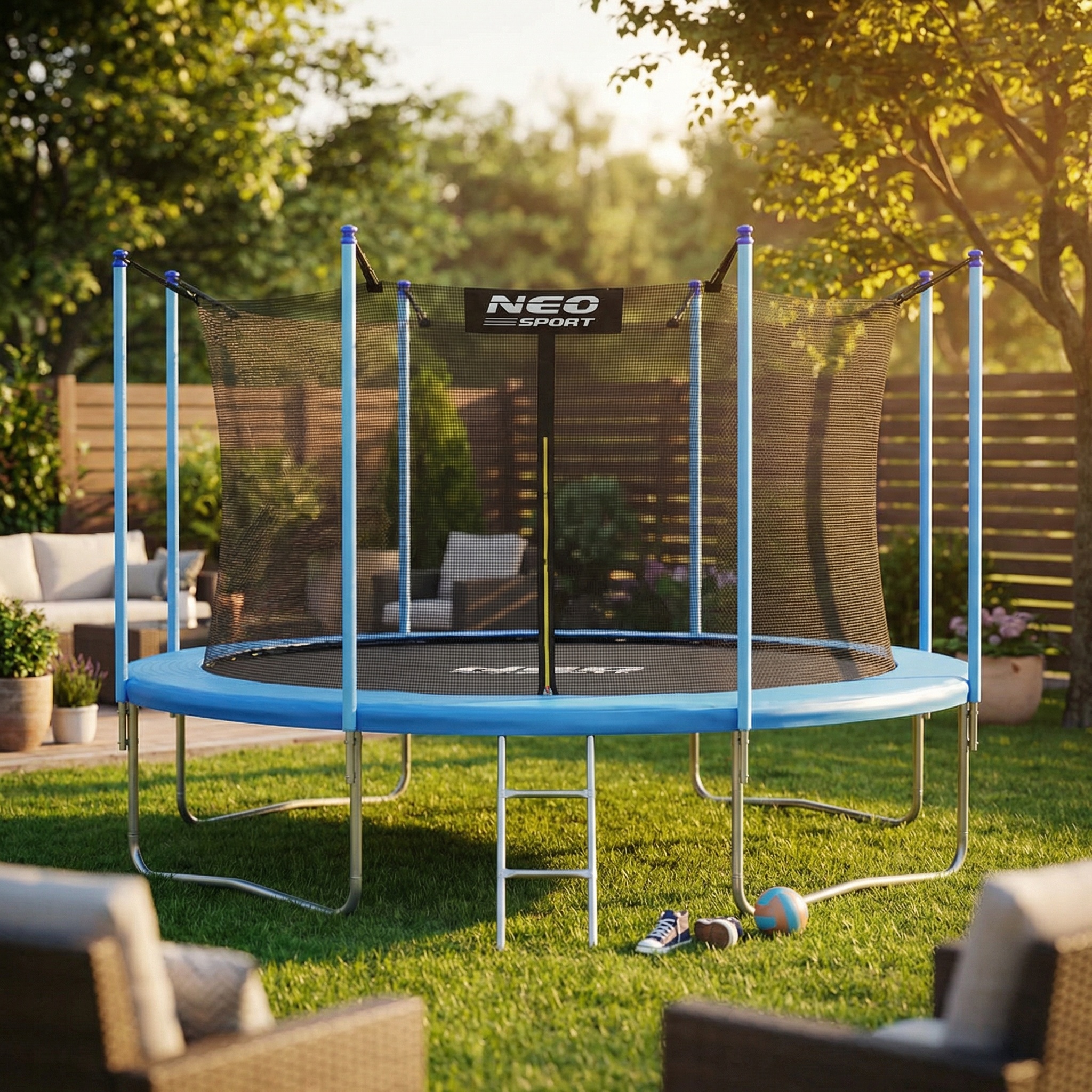 Trampoline net - 374cm 12ft binnerand - 6 openingen