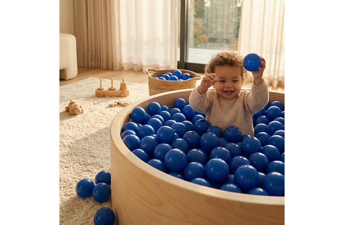 Ballenbak ballen blauw (70mm) 100 stuks