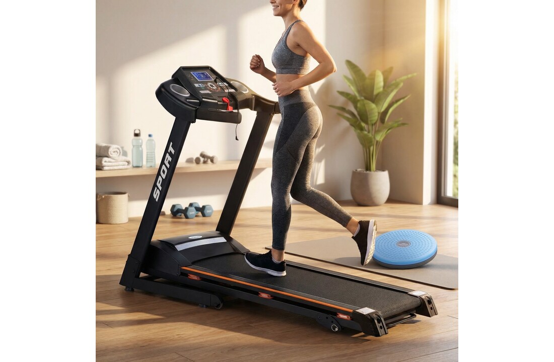 Loopband voor thuis - opvouwbaar & hellinghoek - hardloopband - incl twister