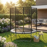 Trampoline - 183 cm - met veiligheidsnet - zwart