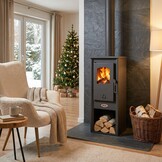 Vrijstaande houtkachel - 8,0 kW - antraciet