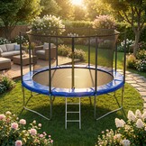 Rand afdekking trampoline - Blauw - 244 cm