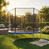 Trampoline net 244 cm buitenzijde - geschikt voor 6 palen