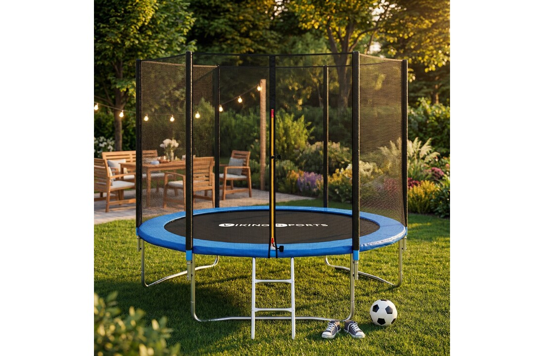 Trampoline 244 cm - met veiligheidsnet en ladder