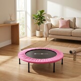 Fitness trampoline - opvouwbaar - ⌀ 101x22,5 cm - roze