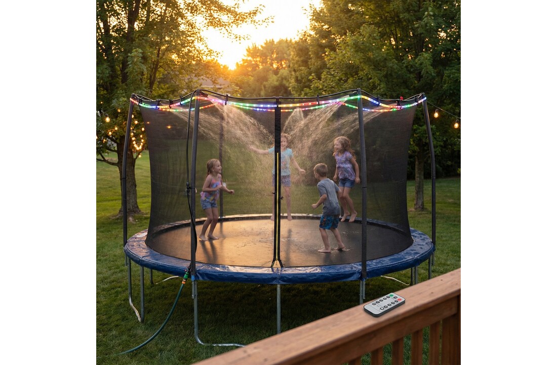 Trampoline sproeier - verlichting - net bevestiging - Ø305cm