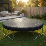 Afdekhoes trampoline - regenhoes - zwart - Ø 366 cm