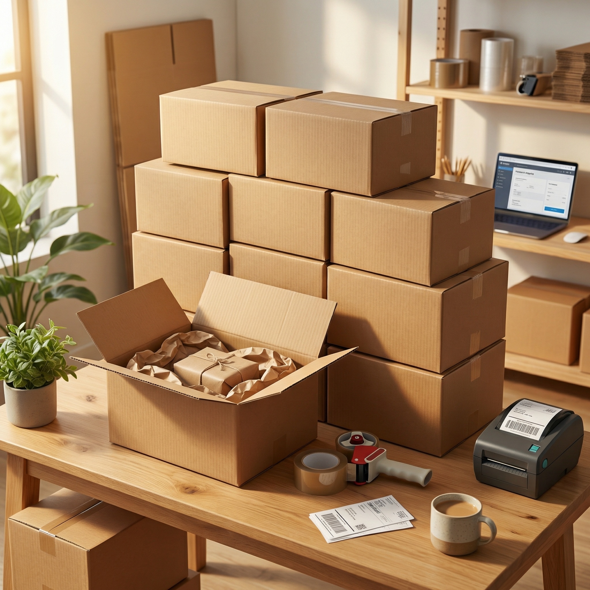 Verzenddozen - kartonnen dozen - 60x40x30cm - 3 laags 10 stuks