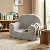 Kinderfauteuil - LINCOL - 60x40x45 cm - corduroy - lichtgrijs