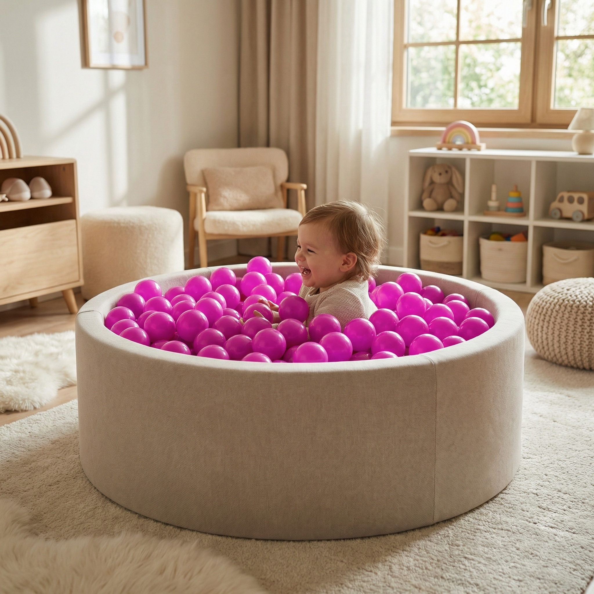 Ballenbak ballen roze (70mm) 1000 stuks